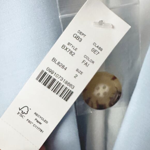 J. Crew Women's Blue Blazer - Size 2 - New with Tags - Picture 6 of 14